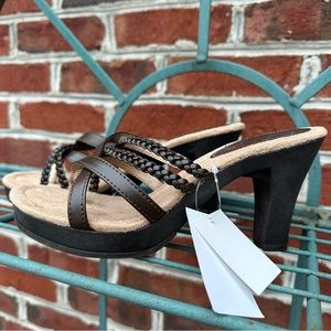 bongo | bratz chunky braided heeled sandals